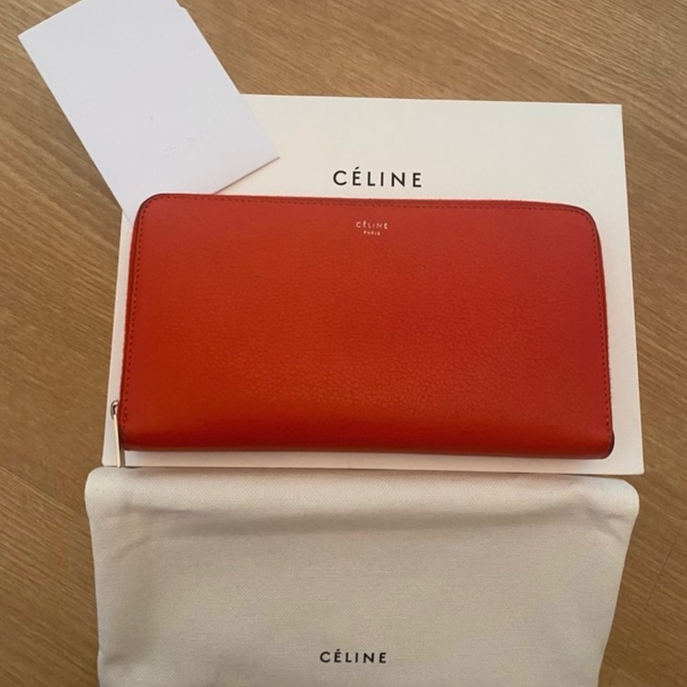 Celine large Leather Wallet